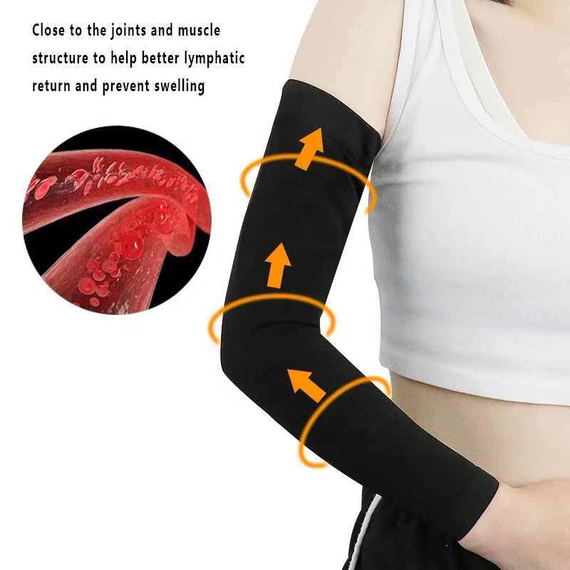 Manchon de Compression médical pour le haut du bras, 30 ~ 40mmHg, post- mastectomie, chirurgie du Cancer du sein, lymphaté, Support Anti-gonflement  66