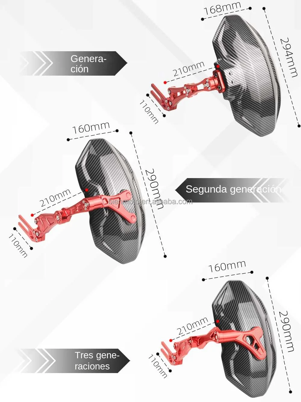 ユニバーサルバイクチューニングアクセサリープラスチックリア