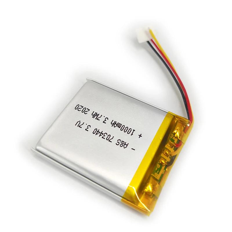 Top sale rechargeable lithium polymer battery 703440 3.7v lipo battery 1000mah for wireless headset