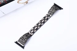 Luxury Metal Watch Band Replacement Fashion Strap for Apple Watch Series 6 SE 5 4 3 2 1 for iWatch 38 40 40 44 mm