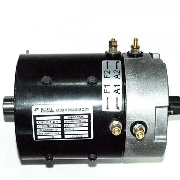 ZQS48-3.7-T-GN DC Motor - 48V 3.7KW for Golf Cart Performance