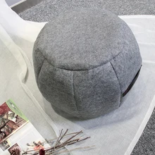 Custom Living Room Popular Portable Beanbag Pouf Beds Ottoman Round Decor Stool
