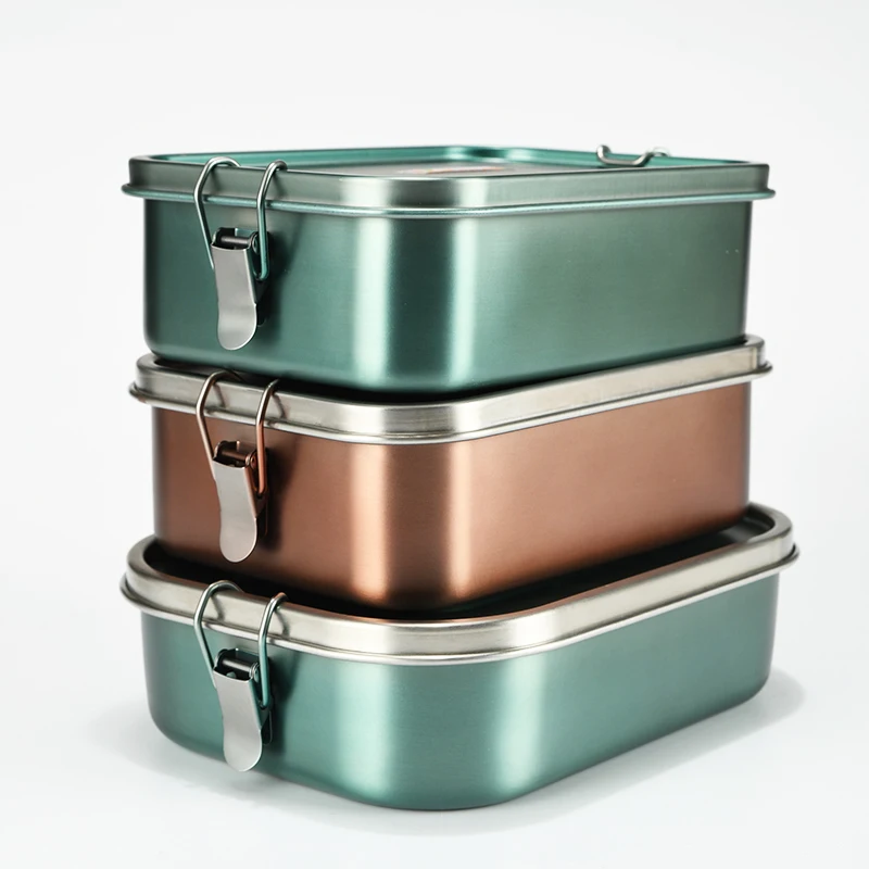 2024 Aohea 2 5 Compart Stainless Steel 304 Food Grade Bento Lunch Boxes supplier