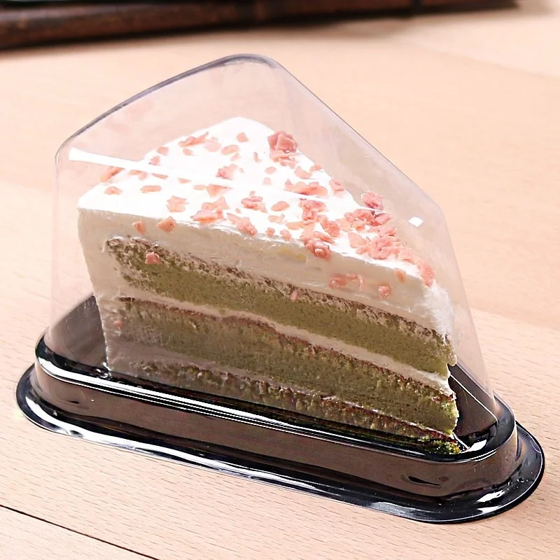 Mini Clear Plastic Triangle Cake Box