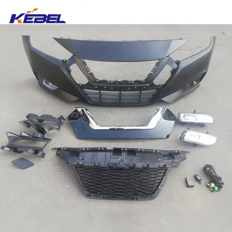 Wholesale Price Automotive Bumper Assembly with Fog Light Auto Body Part Front Bumper Kit for Nissan Versa 2020