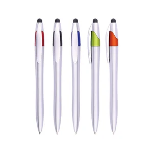 Gift Business Stationery 2 in 1 Multi Stylus Pen Ballpoint Pen with Customized logo  Boligrafo OEM