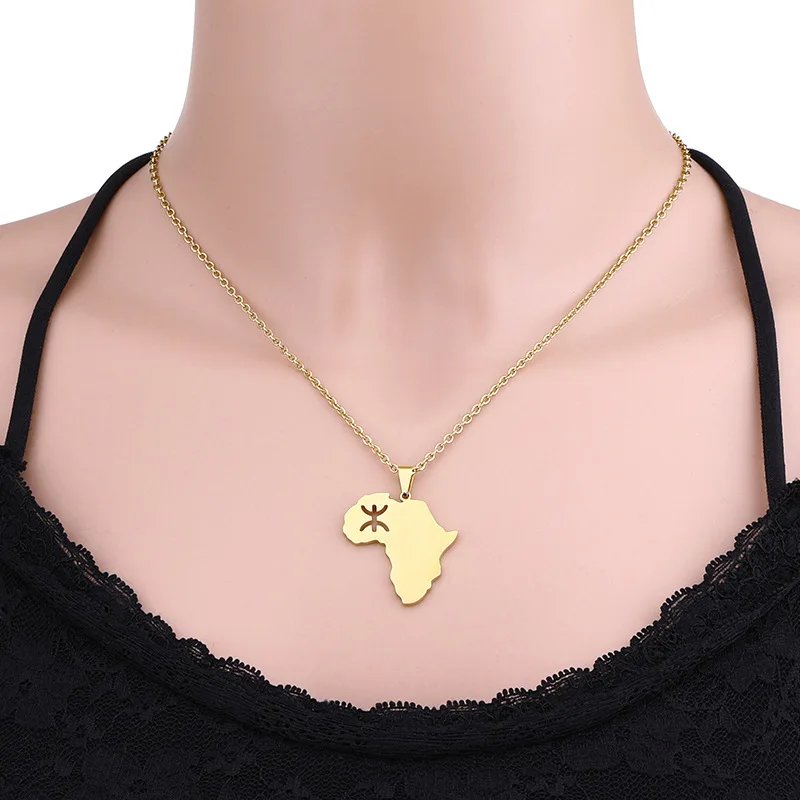 Custom Map Necklace
