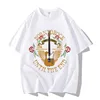 White Funny Guitar Graphic Tee Shirt 3