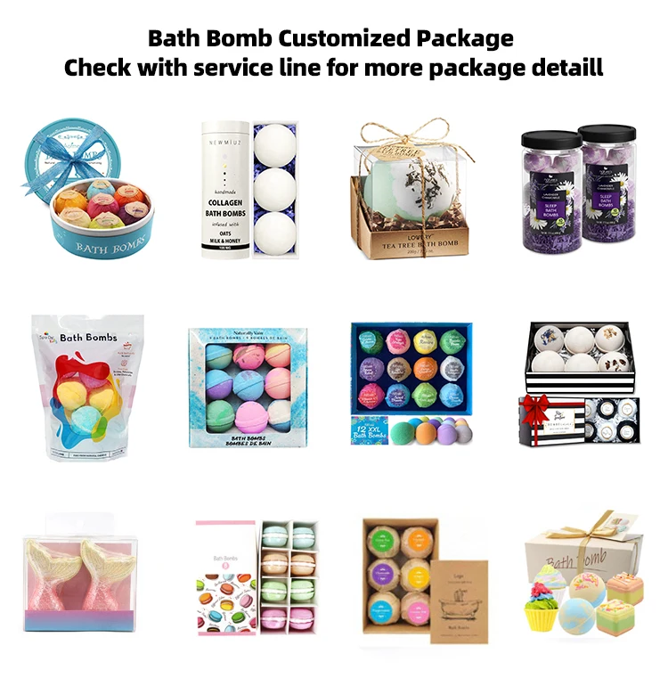Luxury Bath Bombs Bath Bubble Balls With Logo Organic Mixed Color Bath