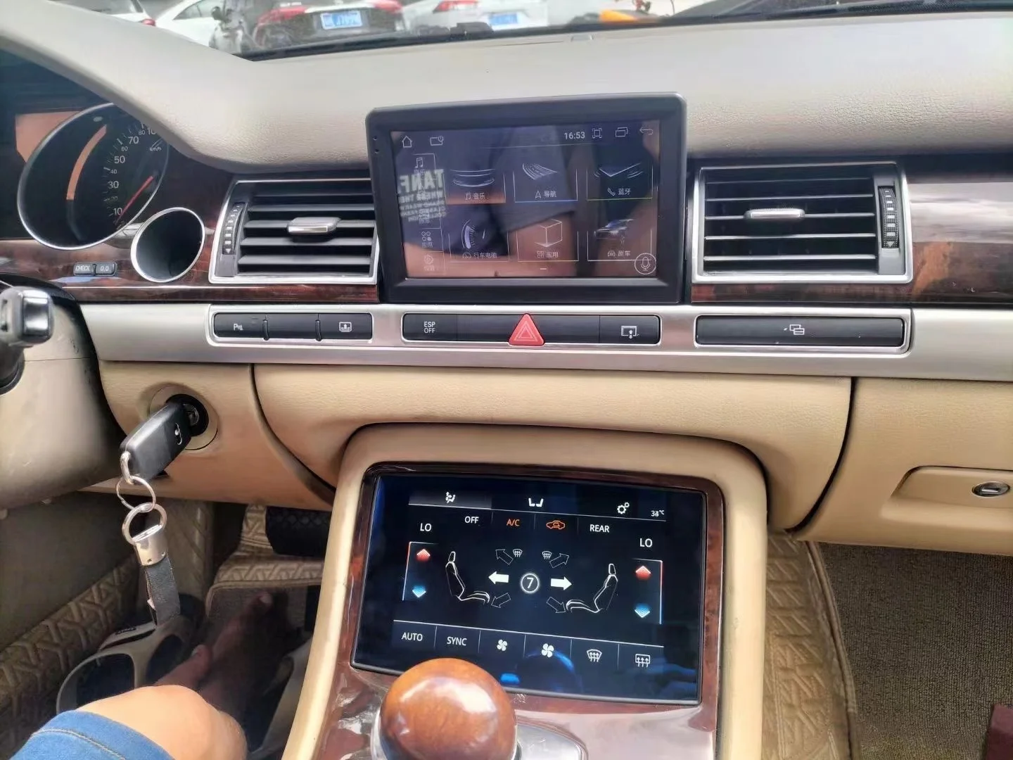 Android Touch Screen AC Board Air Conditioning Panel for Audi A8 IPS AC Car Multimedia Radio Player Stereo Receiver Head Unit