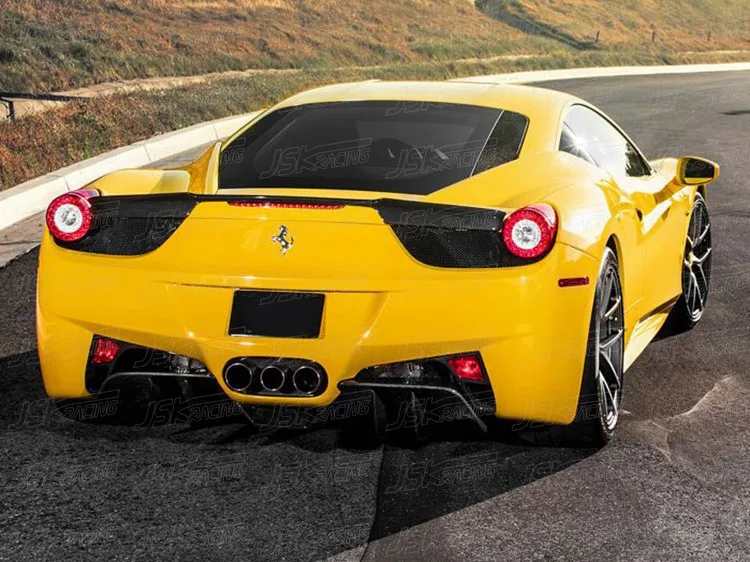 Vorstein Style Carbon Fiber Rear Spoiler Wing For Ferrari 458 Italia ...