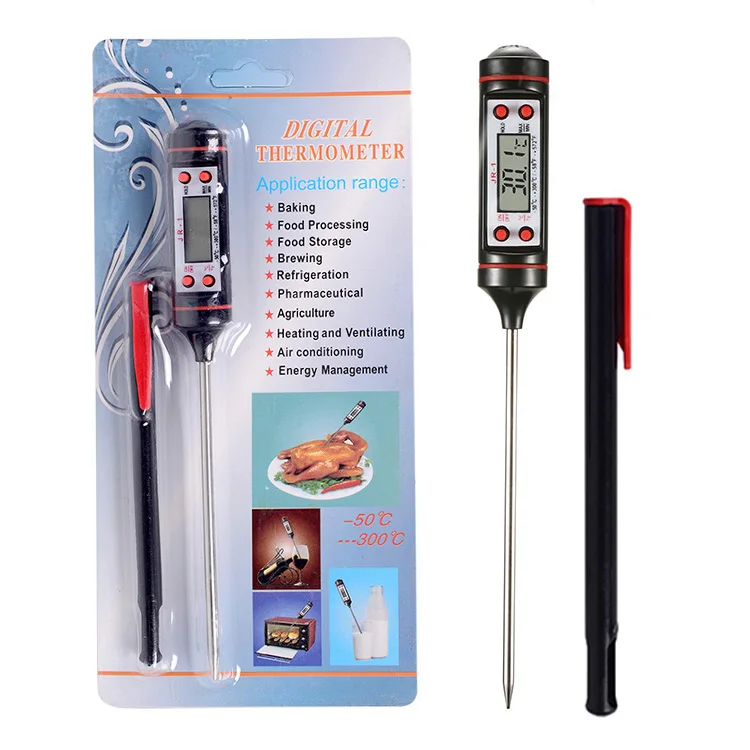 Große LCD Mini Handheld Digital Thermometer Essensprobe für Küche Grill Fle 