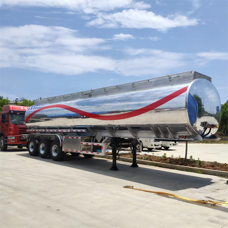 42,000 liters Aluminum Fuel Tanker Semi Trailer for Sale