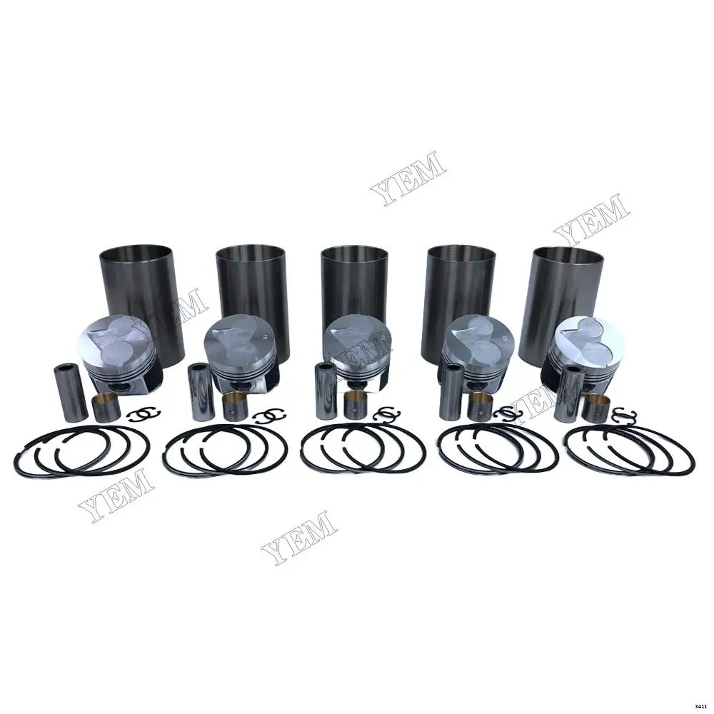 Engine Liner Kit With Pistons Ring Set Cylinder Liner Fit for Kubota F2503 Construction Machinery Parts