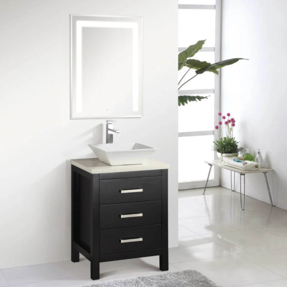 Bathroom Vanity Cabinet Set Glass Mirror Modern White Color Wall Mounted Bathroom Vanity Cabinet With Mirror And Shelf