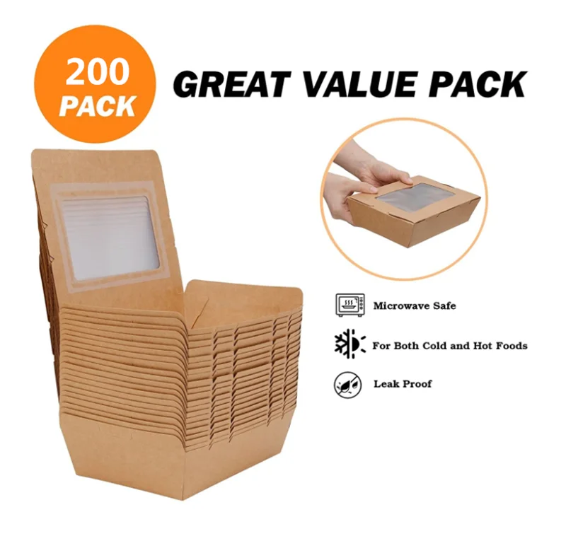 Cheap Price Takeaway Food Packaging Boxes Custom Print Logo Lunch Food