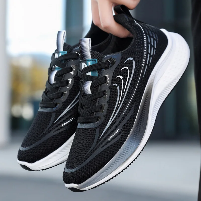 Men's Lace-up Sneakers - High Quality Casual Running Shoes
