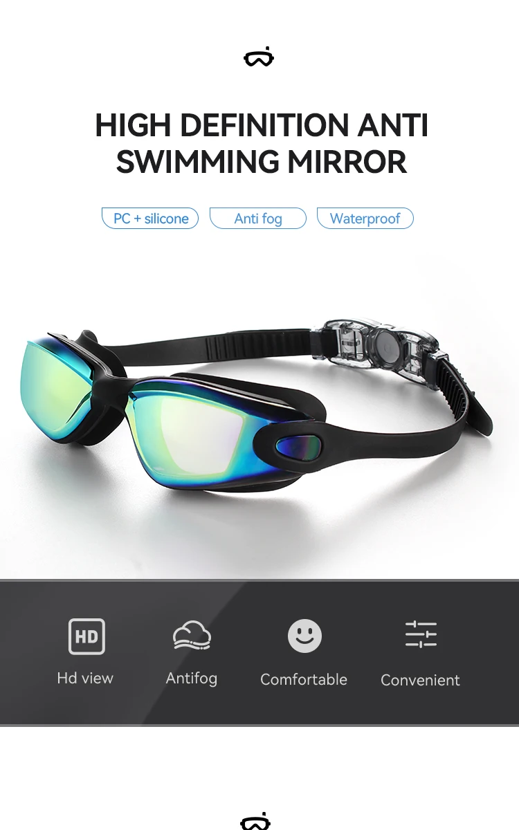 High Definition Goggles Swimming Glass Waterproof Swim Goggles Anti