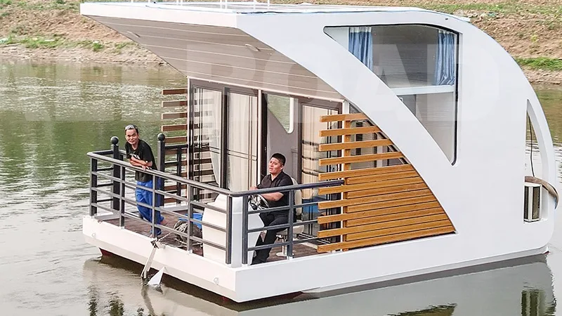 Modern Mobile Home On The Water Modular Home Small Floating Homes Tiny ...