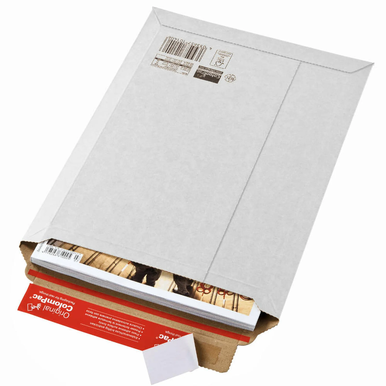 Eco-Friendly Biodegradable Waterproof Cardboard Mailing Packaging Envelopes Custom Logo Print Rigid Self Seal Black Thick