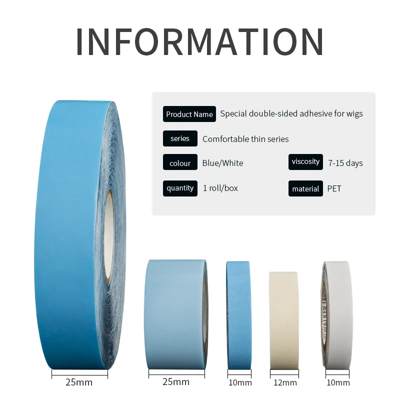 Walker Double Sides Hair Extension Tape Roll 3/12/36 Yards Adhesive For