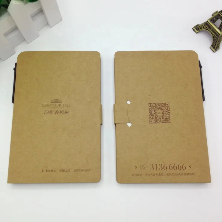 A5 A6 Logo Custom Notepad Promotional Mini Small Notebook Eco Recycled Note Book Memo Pad Notepad with Pen and Sticky Notes