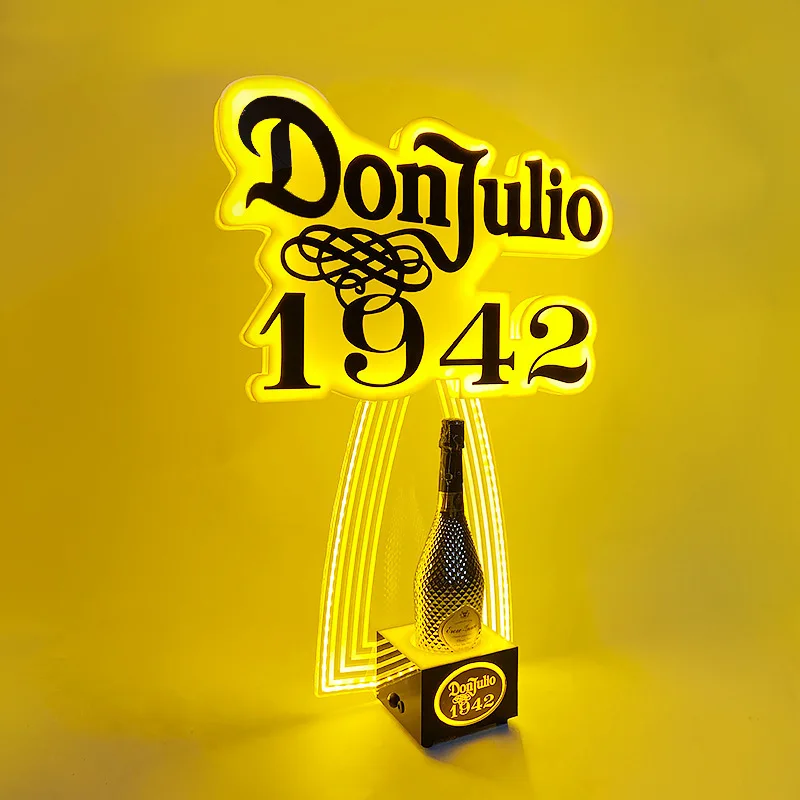 Factory Free Customized Logo 1942 Led Champagne Bottle Presenter For ...