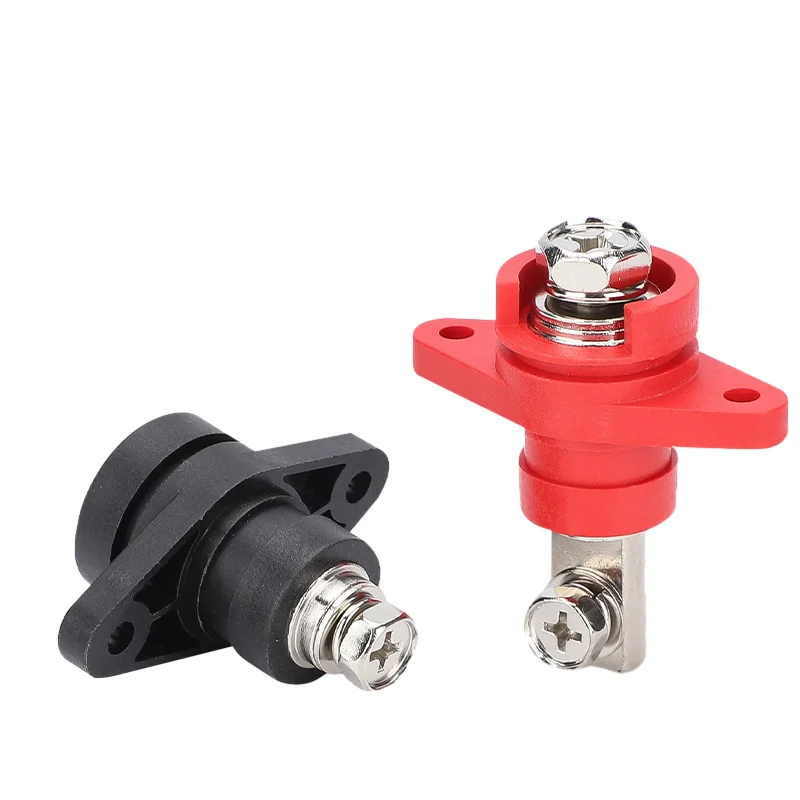 120A150A200A300A High Current Double Thread  Lithium Battery Wall Mounted Terminal All Copper New Energy Storage Connector