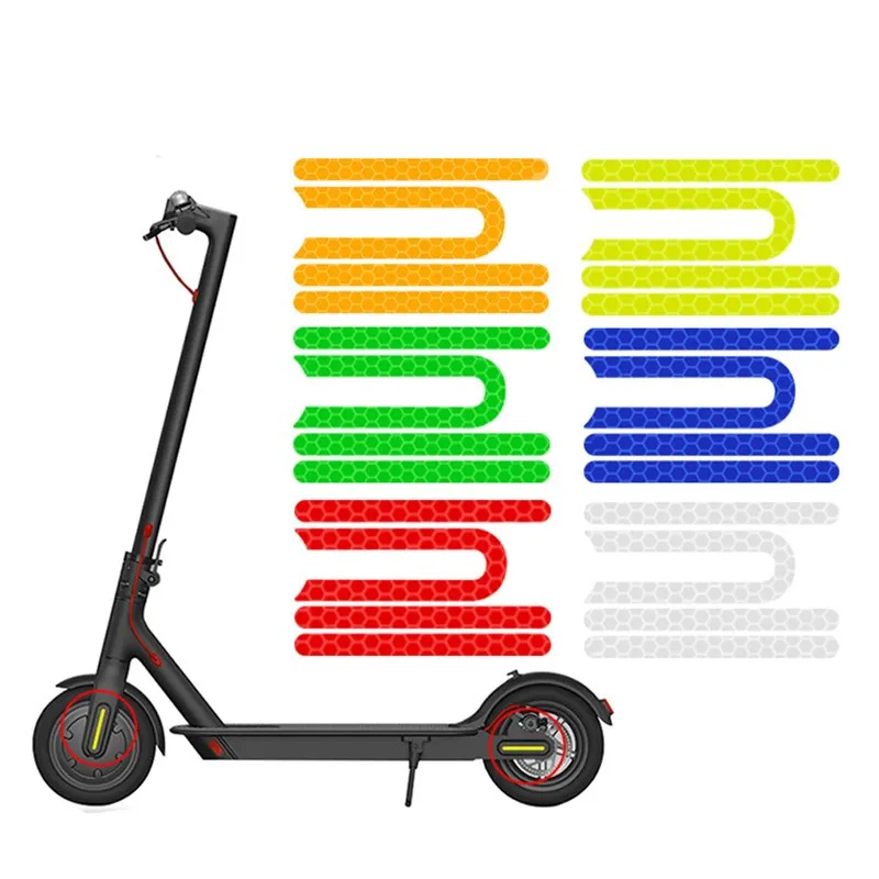 Superbsail Wheel Plastic Decorative Reflective Tape For Xiaomi M365 And Pro Electric Scooters Riding Protective Sticker Bar manufacture