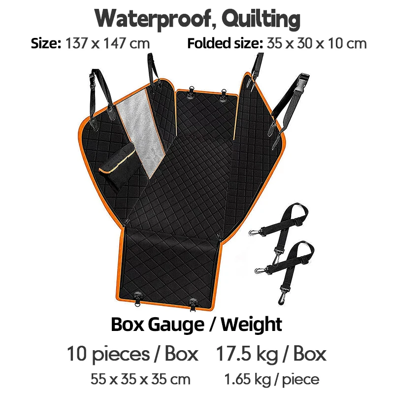 2024 Hot Selling Oxford Luxury Travel Waterproof Pet Dog Hammock Car