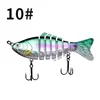 Señuelo artificial, pez multisegmentado, 90-10