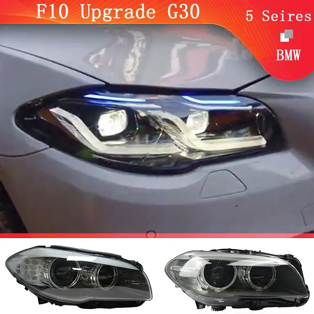 product modified head light led front lights for bmw f10 to g30 headlight 520 523 528 530 535li car accessories 2011   2016 f10 light359-8