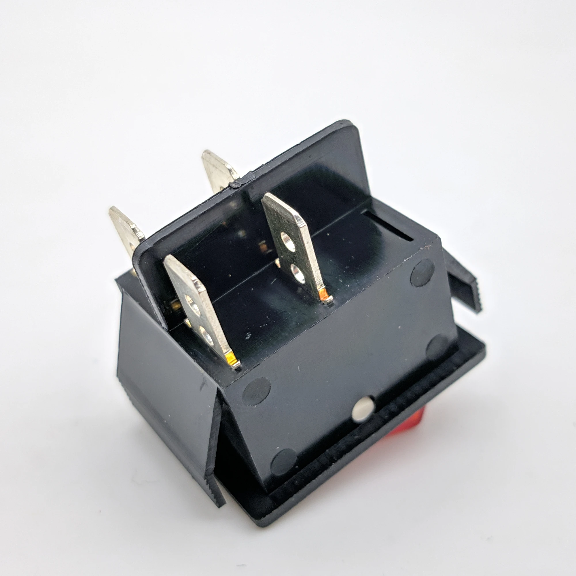 
 4PIN ON OFF Rocker Switch Double Pole Single Throw Red Illumination Rocker Switches  