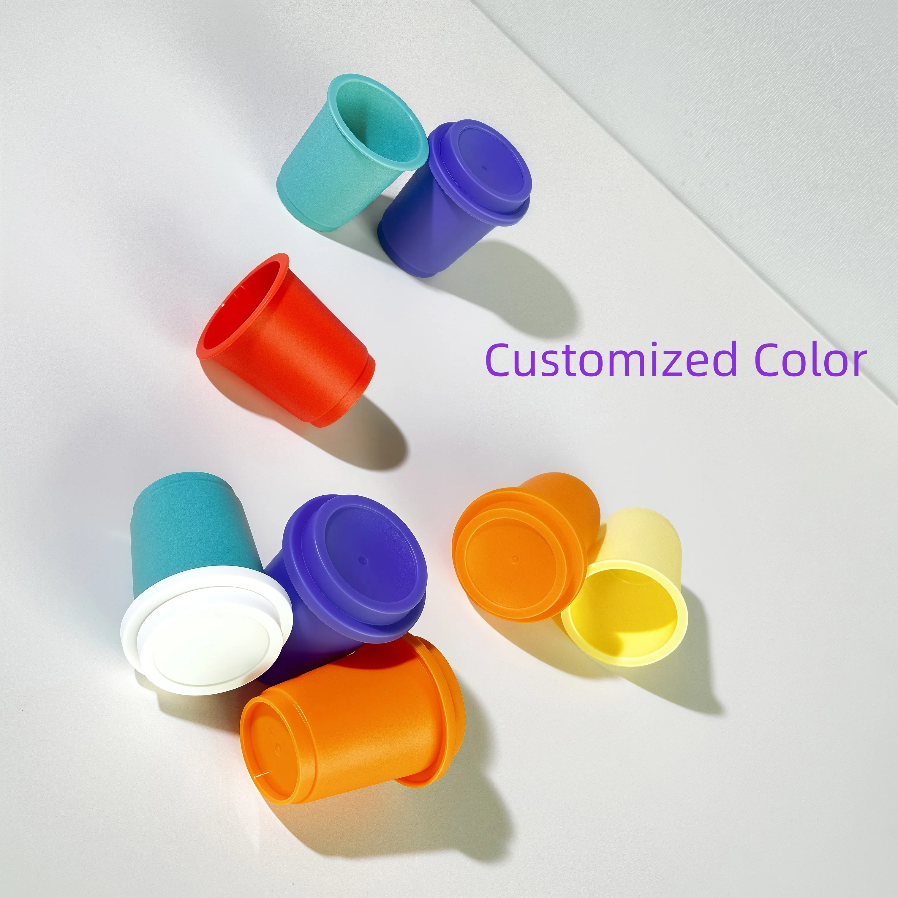 Disposable Plastic PP Cup with 18ml Capacity and 35*35*41mm Diameter for Food Packaging with 50000 MOQ