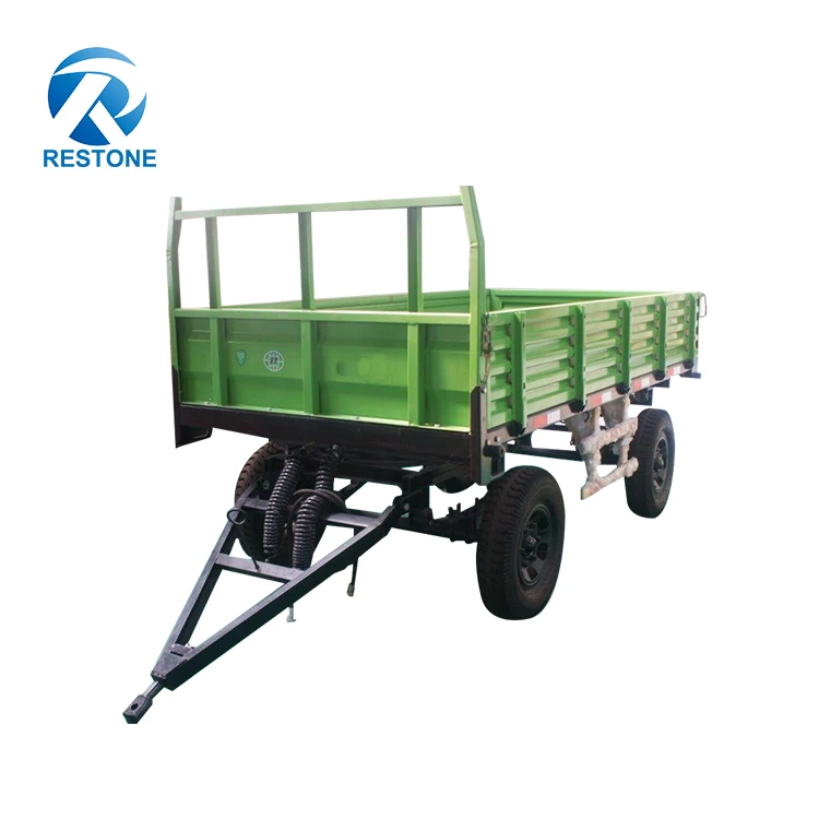 3 Tons 2 Wheel Tractor Dump Trailer Three Way Tipping