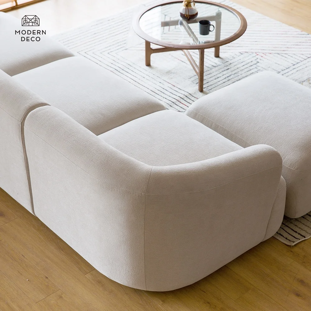 Novi Po meri Izrađen Savremeni Modularni Sofa Set Nameštaj za Dnevnu Sobu Deljeni Tkaninska Sofa