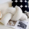 Teddy in velluto bianco annodato
