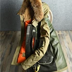 Wholesale Men Down Fill Windproof Fur Parka Coat