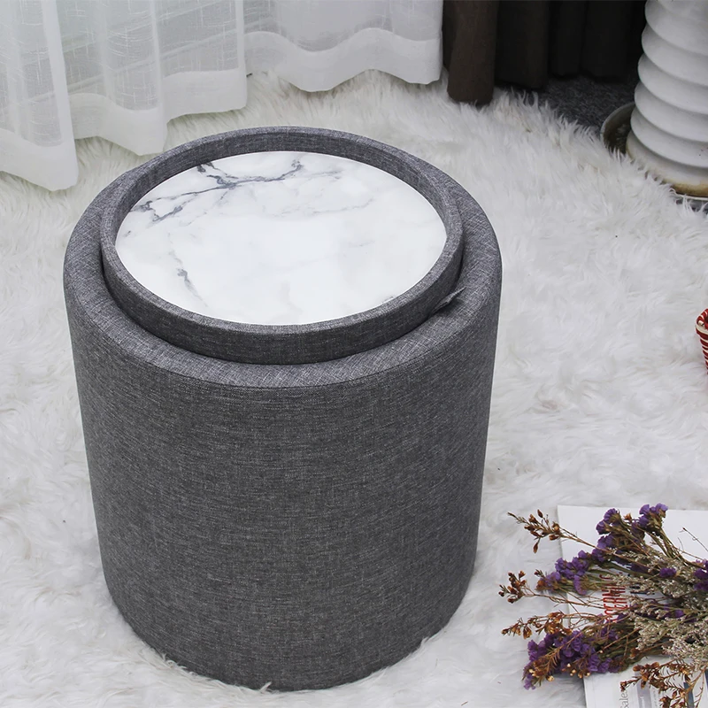Stool New Sale Dining Round Modern Indoor Home Luxury Foot Step Living Room Furniture Gold Metal Velvet Ottoman Stools