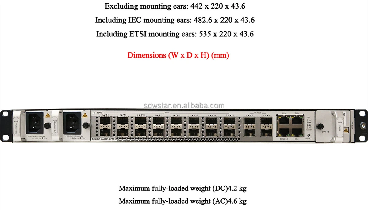 Huawei Brand New Optixaccess Ea E Gp Box Shaped Olt Service