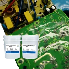 Elastomer Encapsulant Kit, Silicone Optical Potting Compound, Highly Transparent Liquid Silicone Pouring Sealant