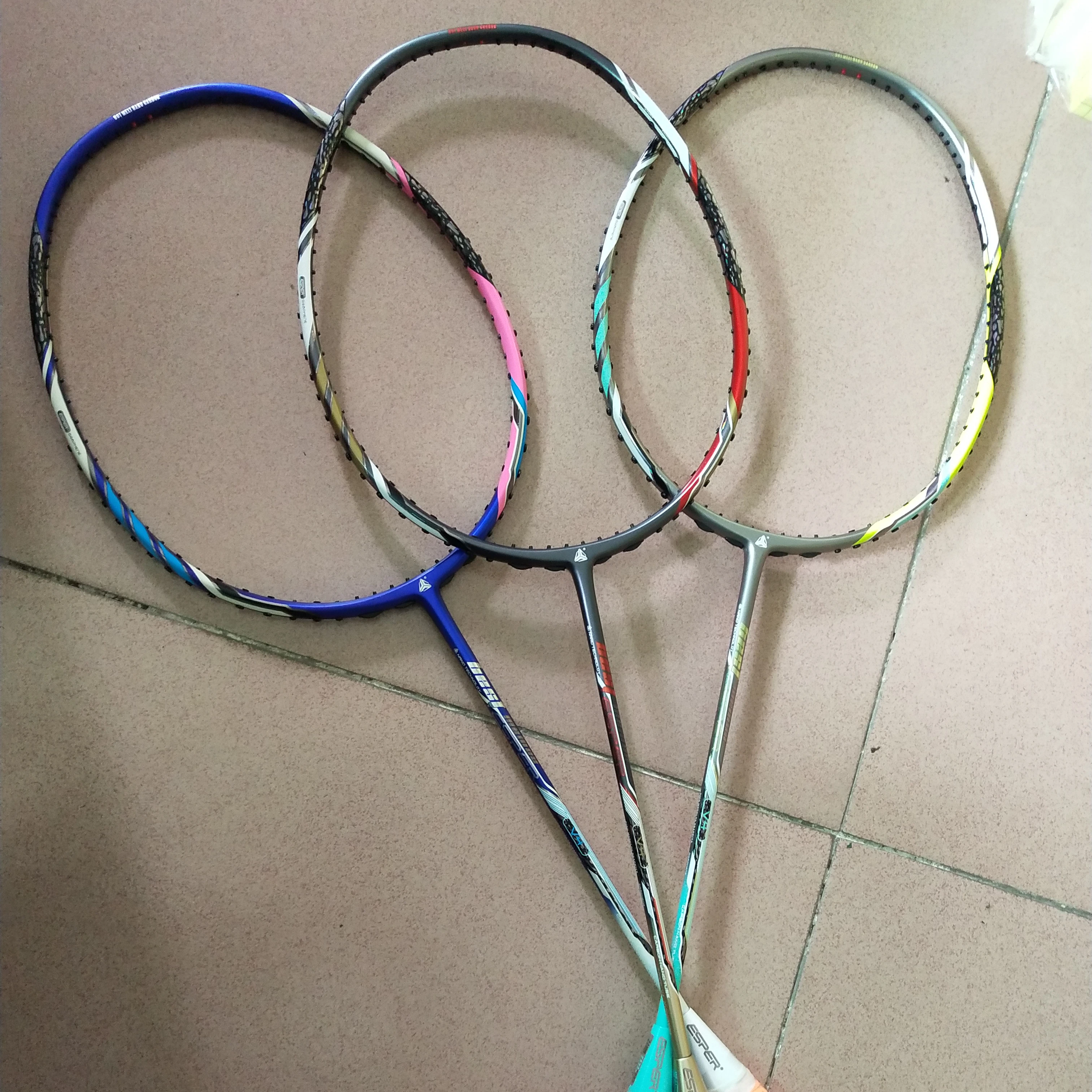 ESPER High Quality Badminton Racket Professional 4U Lightweight Carbon Fiber Racquet Honeycomb Cell Frame Without Strings