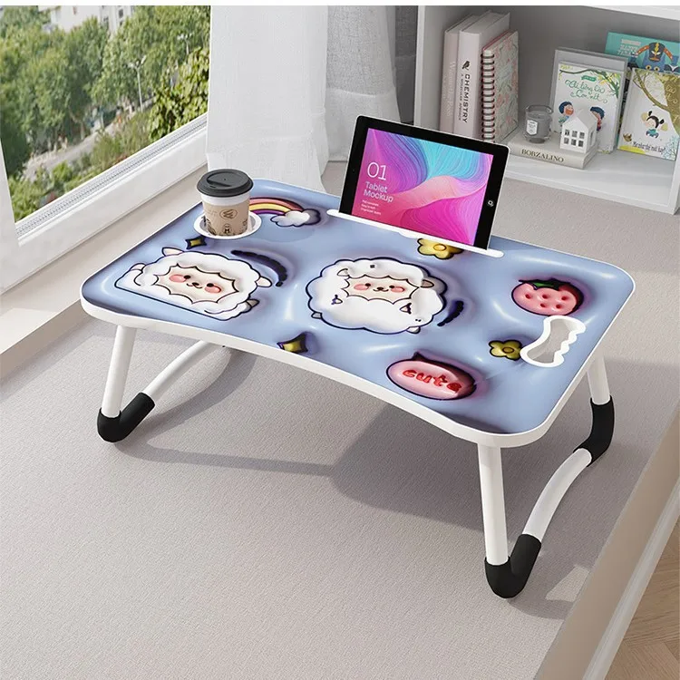 Modern Design Hello Kitty Injection Molding Laptop Desk Colorful Kitty Laptop Table for Home Furniture Coffee Tables