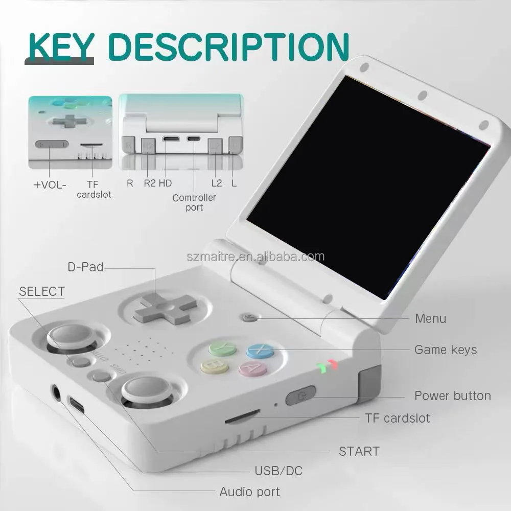 miyoo flip ホワイト ゲーム機 本体 Miyoo Flip ホワイト Miyoo Flip