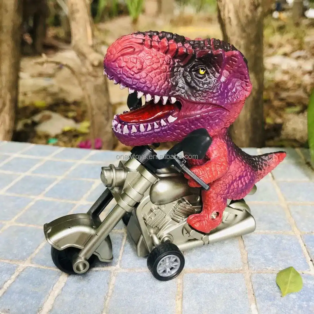 Single Friction Dinosaur Motorcycle Racing Car Dinosaur Car Toys For ...