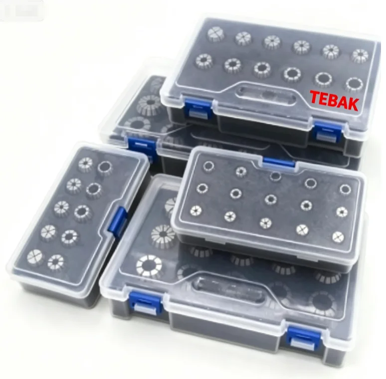 TEBAK  High-precision ER Spring Tube Clamping Set ER11 ER16 ER20 ER25 ER32 ER40 CNC Milling Head Machine Tool Accessories