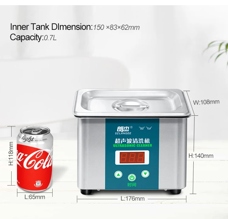 Factory Hotselling 0.5l 0.75l 1.3l 2l 3.2l 4.8l 5l 6.8l 11l Digital Ultrasonic Cleaner with Heater Timer MCU Sweep