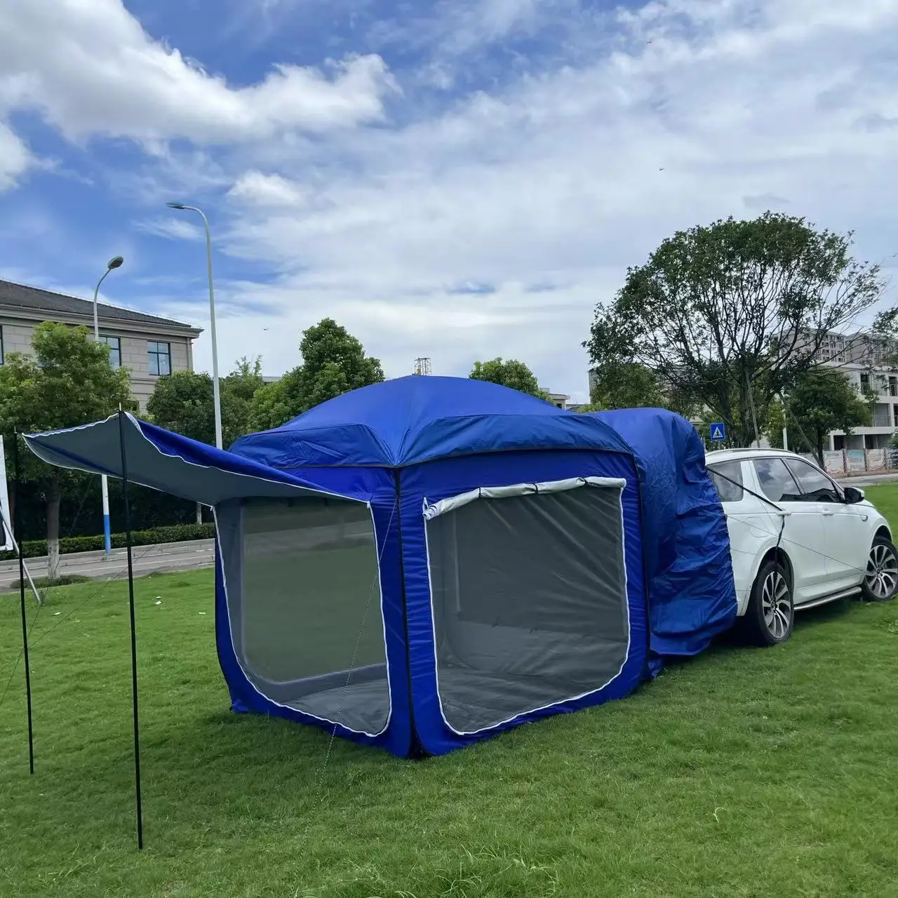 Outdoor SUV Rear Vehicle-Mounted Steel Frame Four-Season Tailgate Tent for Camping