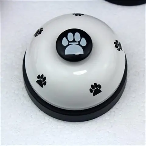 Color Footprints Fun Press the Bell Dog Trainer Food Pet Training