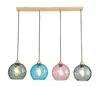 Gold with touches of blue and smoke black cable and pink tulips